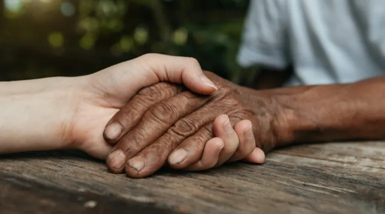 Avós e netos reunidos em um ambiente familiar acolhedor